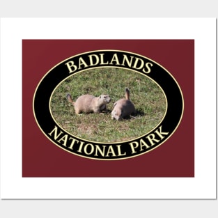 Prairie Dogs at Badlands National Park in South Dakota Posters and Art